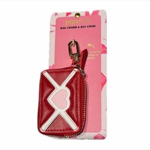 💕▪️Piper K▪️ Red  Envelope Style  Heart Key & Card Holder Bagcharm Keychain